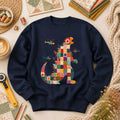 Patchwork Quilt Godzilla With Helicopters Long Sleeve