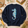 Patchwork Quilt Seahorse Long Sleeve