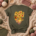 Patchwork Sunflowers In Vase T-Shirt