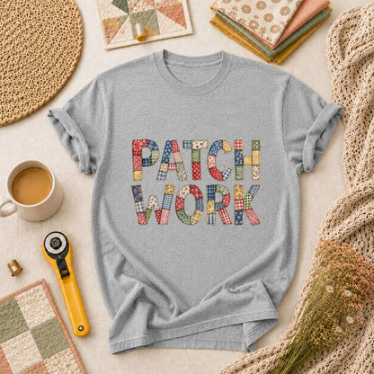 Patchwork T-Shirt - Athletic Heather