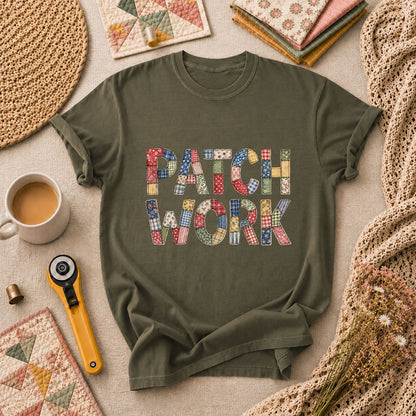 Patchwork T-Shirt - Military Green