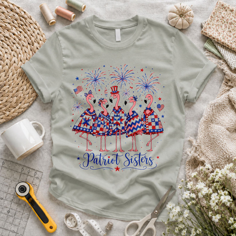 Patriot Sisters Flamingos Quilted Outfits - Pink view 5
