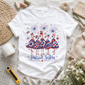 Patriot Sisters Flamingos Quilted Outfits Tee | 4th of July Patriotic Funny Quilting T-Shirt