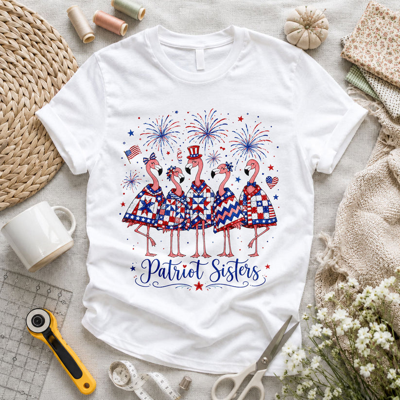 Patriot Sisters Flamingos Quilted Outfits - Pink view 6