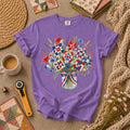 Patriotic Quilt Block Wildflower Bouquet T-Shirt
