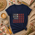 Patriotic Sewing Machines And Thread Spools Women's V-Neck