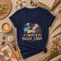 Powered By Fabric Scraps Quilter Women's V-Neck