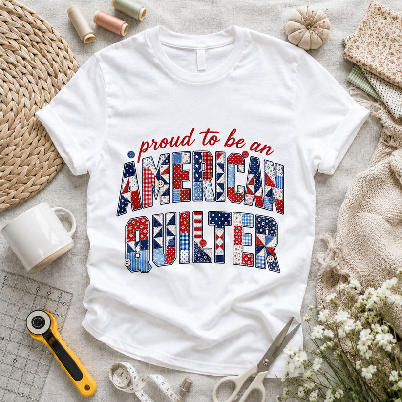 Proud to be an American Quilter Patchwork - Pink view 6