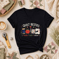 Quilt Besties Friends Fabric Forever Women's V-Neck