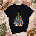 Quilt Block Christmas Tree With Star Topper Women's V-Neck