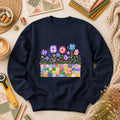 Quilt Block Flower Garden Long Sleeve