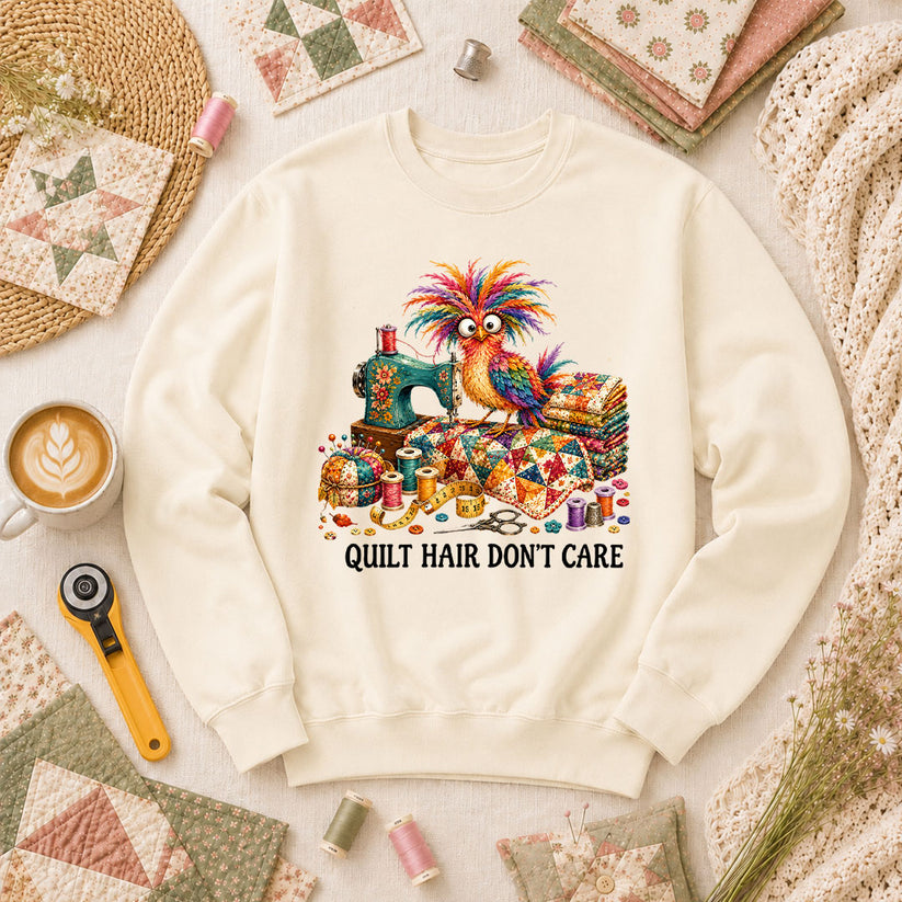 Quilt Hair Don't Care Wild Bird Long Sleeve - Natural