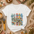 Quilt Happens Vintage Women's V-Neck