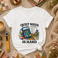 Quilt Math Is Hard Calculator Patchwork Funny Women's V-Neck