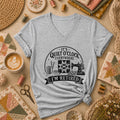 Quilt O Clock Everywhere Im Retired Women's V-Neck