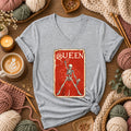 Quilt Queen Skeleton Vintage Poster Women's V-Neck