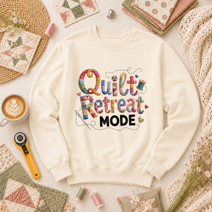 Quilt Retreat Mode Long Sleeve - Natural