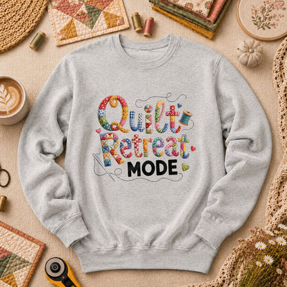 Quilt Retreat Mode Long Sleeve - Sport Grey
