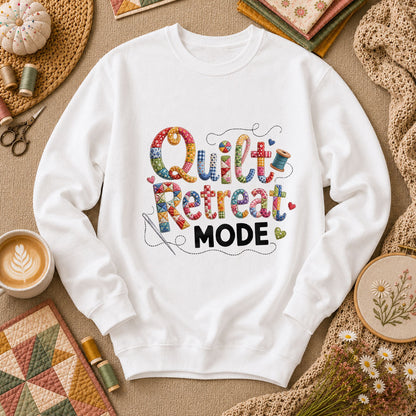 Quilt Retreat Mode Long Sleeve - White