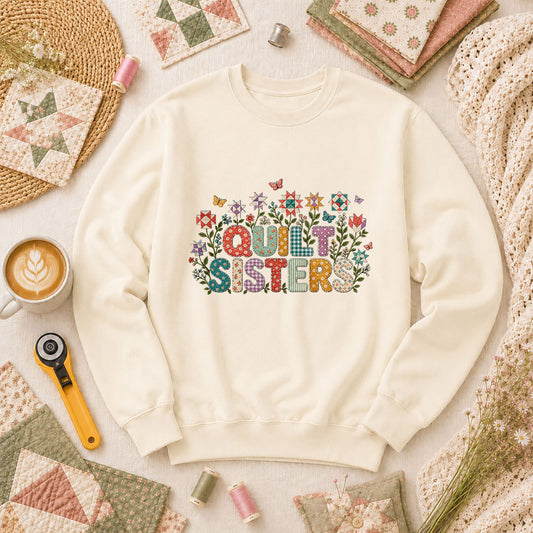 Quilt Sisters Long Sleeve - Natural