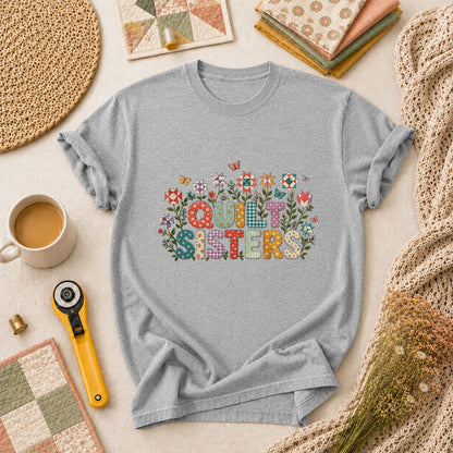 Quilt Sisters T-Shirt - Athletic Heather