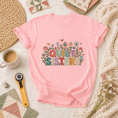 Quilt Sisters T-Shirt - Pink