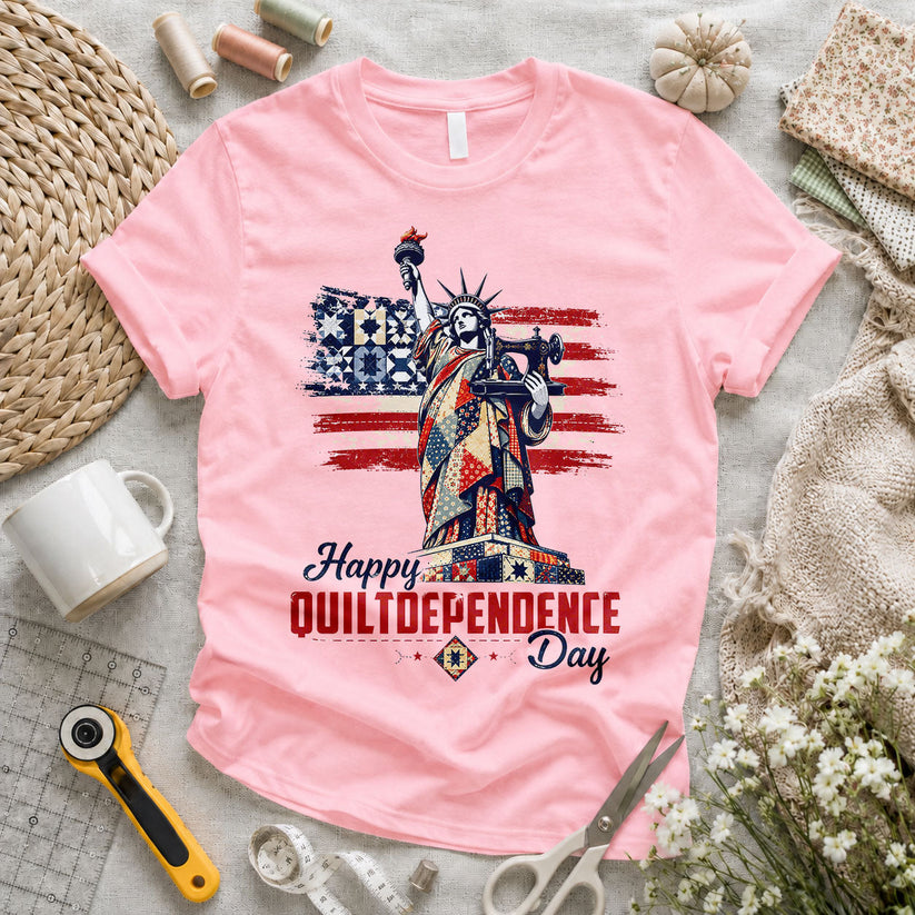 Quiltdependence Day Statue of Liberty - Pink flatlay