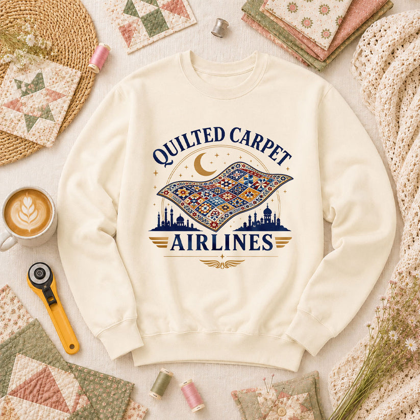 Quilted Carpet Airlines Long Sleeve - Natural