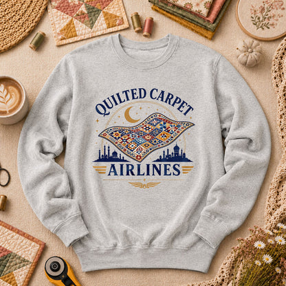 Quilted Carpet Airlines Long Sleeve - Sport Grey