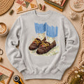 Quilted Moccasin Shoes Floral Long Sleeve