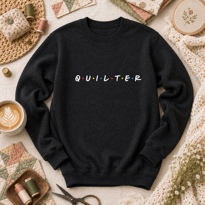 Quilter Friends Long Sleeve - Black