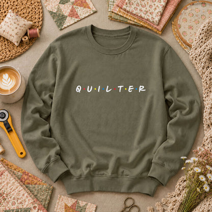 Quilter Friends Long Sleeve - Military Green