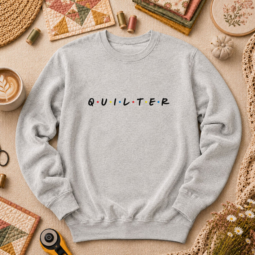Quilter Friends Long Sleeve - Sport Grey