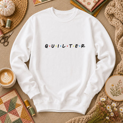 Quilter Friends Long Sleeve - White