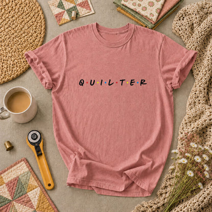 Quilter Friends T-Shirt - Heather Mauve
