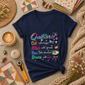 Quilters Cut With Hope Stitch With Grace Sew With Dreams Women's V-Neck
