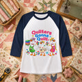 Quilters Gonna Quilt Three Ducks Quilting Trio Raglan Sleeve