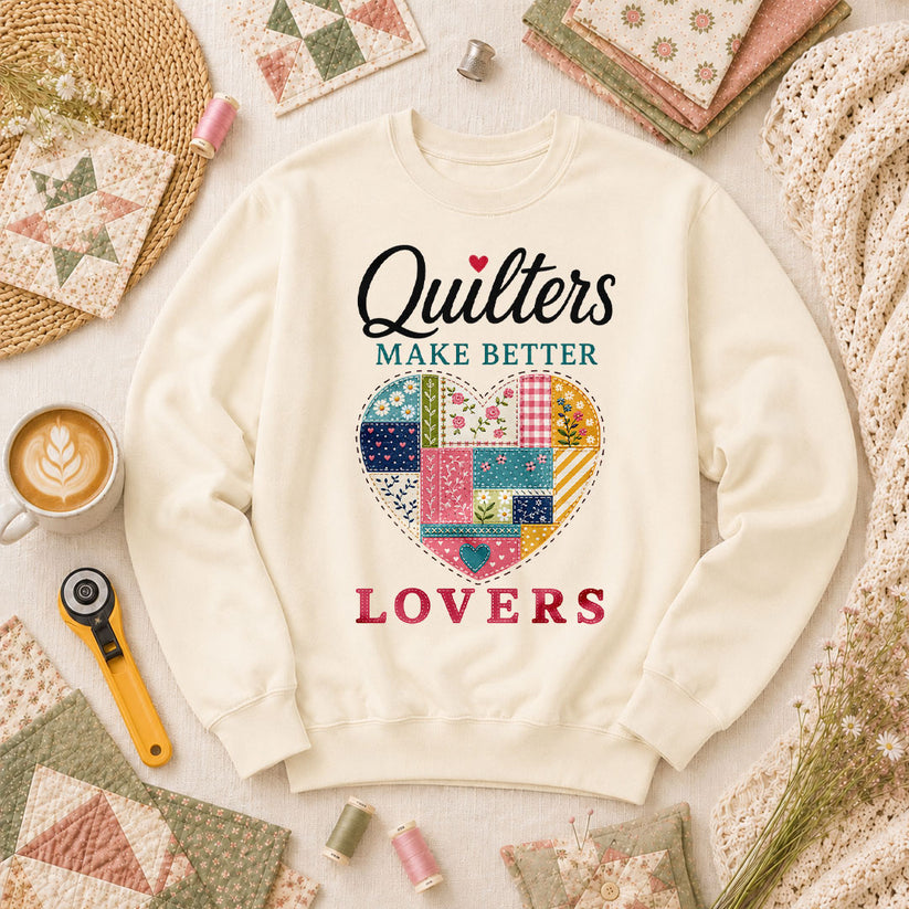 Quilters Make Better Lovers Long Sleeve - Natural