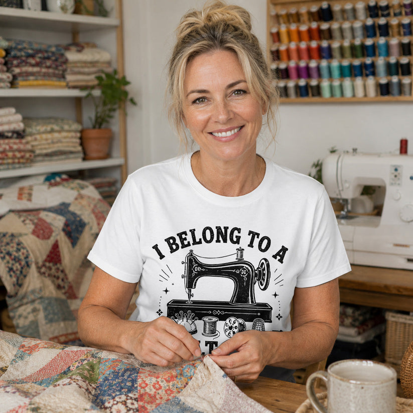 I Belong To A Quilt Gang T-shirt
