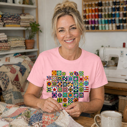 Quilt Block Heart T-shirt
