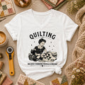 Quilting Because Stabbing People Is Wrong Women's V-Neck