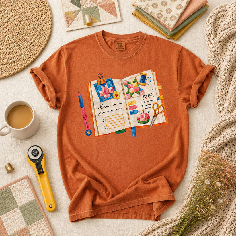 Quilting Book To Do List T-Shirt - Yam
