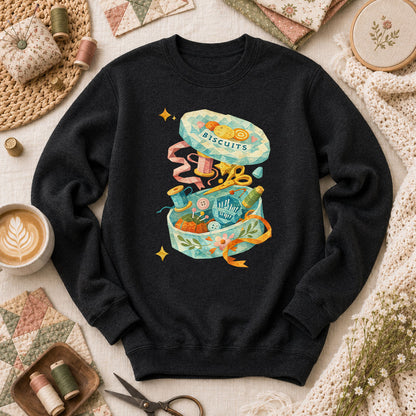 Quilting Box Long Sleeve - Black