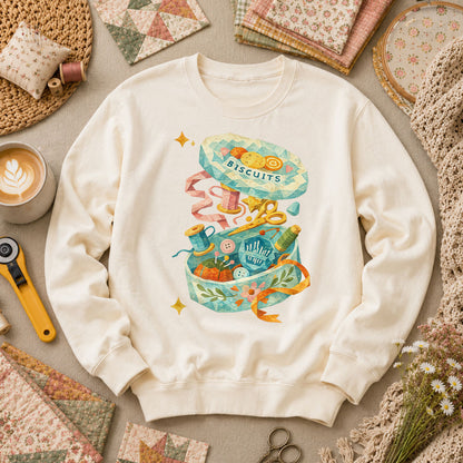Quilting Box Long Sleeve - Natural