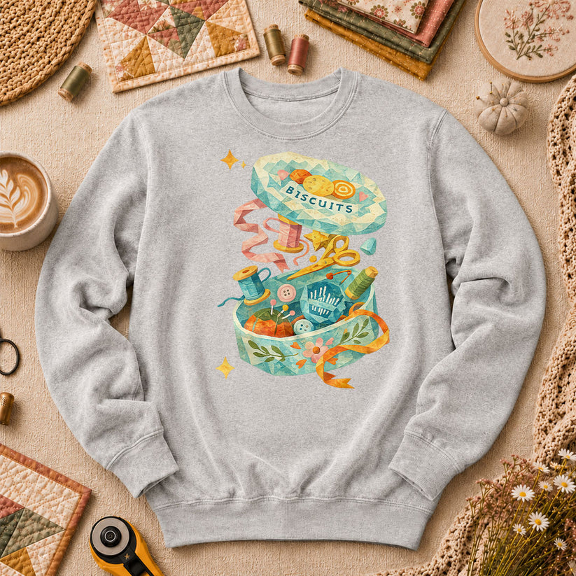 Quilting Box Long Sleeve - Sport Grey