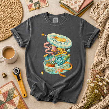 Quilting Box T-Shirt - Grey