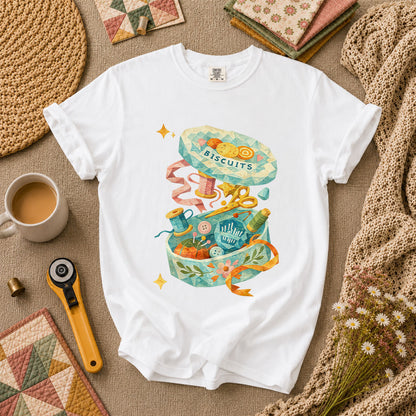 Quilting Box T-Shirt - White