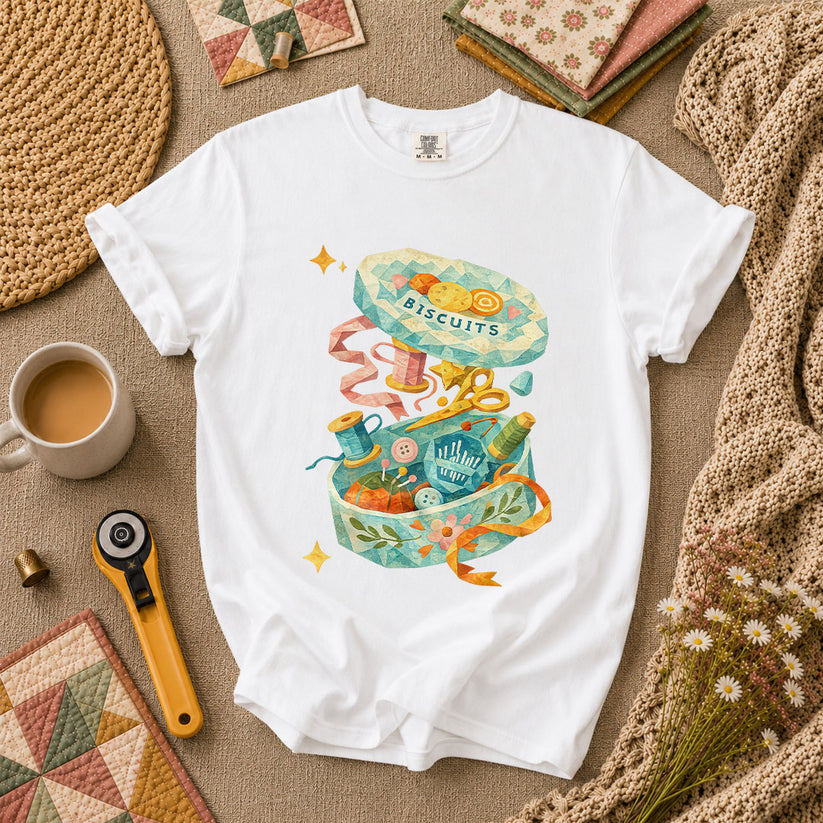 Quilting Box T-Shirt - White