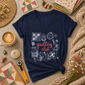 Quilting Club Vintage Women's V-Neck
