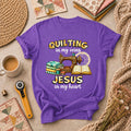 Quilting In My Veins Jesus In My Heart T-Shirt